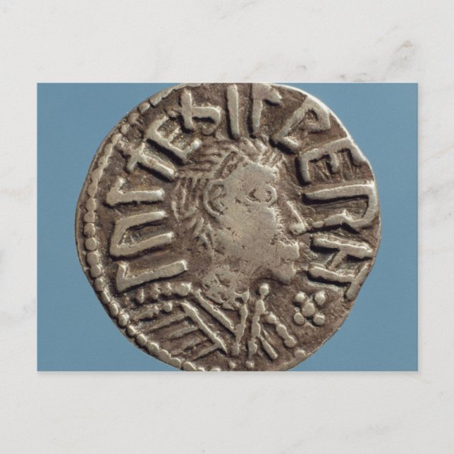 Cartão Postal Penny Aethelberht Rei Anglo-Saxão da Ânglia Orient (Frente)