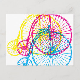 Cartão Postal Penny Farthing CMYK