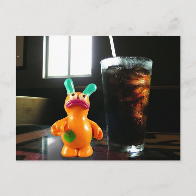 Cartão Postal Pensamento de você (Frente)