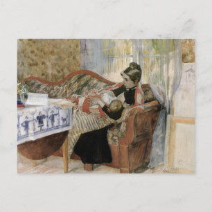 Cartão Postal Pensamentos da Mãe de Enfermar o Bebê