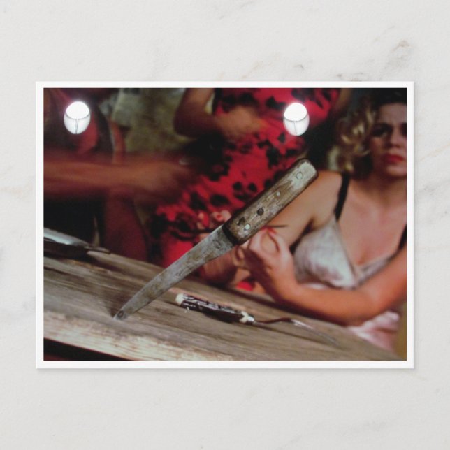 Cartão Postal pensamentos de faca (Frente)
