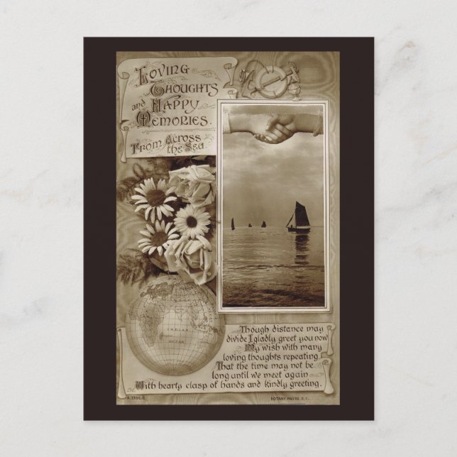 Cartão Postal Pensamentos Loving (Frente)