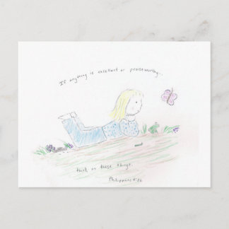 Cartão Postal Pensamentos positivos