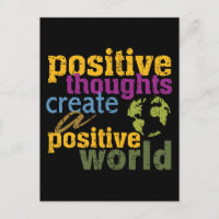 Pensamentos positivos Criam um mundo positivo