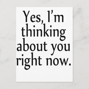 Cartão Postal Pensando