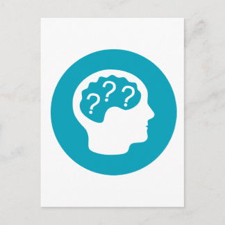 Cartão Postal Pensando