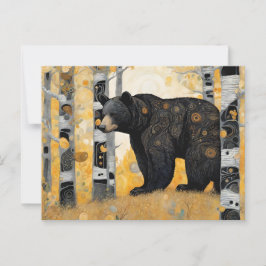 Cartão Postal Pensando em seu abraço de urso bonito