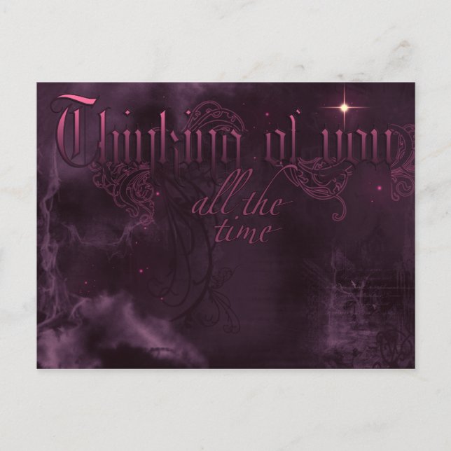 Cartão Postal Pensando Em Você (Frente)