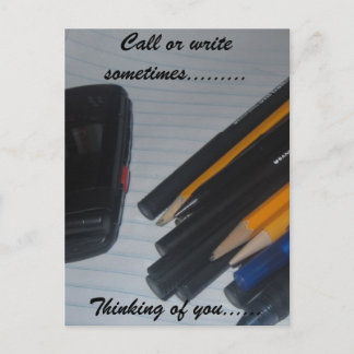 CARTÃO POSTAL PENSANDO EM VOCÊ