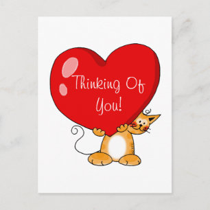 Cartão Postal Pensando em você