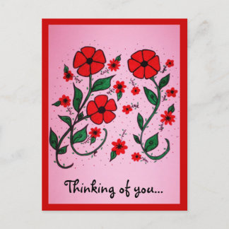 Cartão Postal Pensando em você...