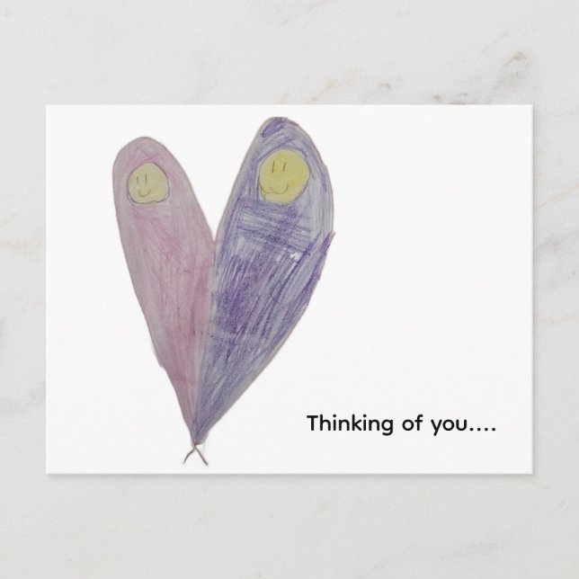 Cartão Postal Pensando em você (Frente)