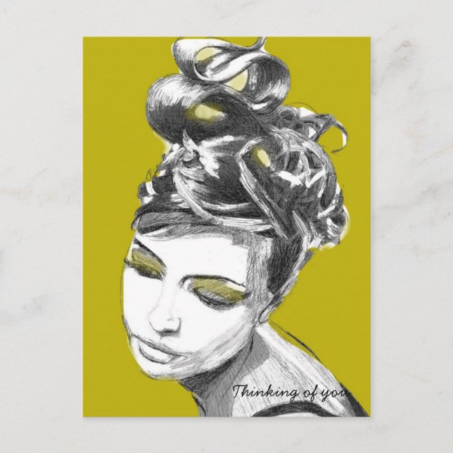 Cartão Postal Pensando em você... (Frente)