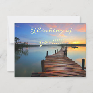 Cartão Postal Pensando em você natureza