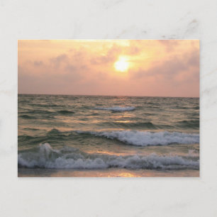 Cartão Postal Pense em você Ocean Sunset Postcard