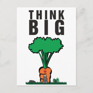 CARTÃO POSTAL PENSE GRANDE