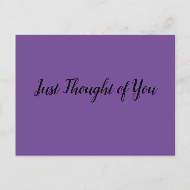 Cartão postal - Pensei: Data do Janto? Quando? Ond (Frente)