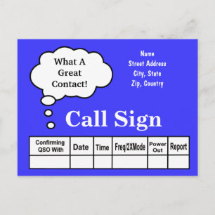 Cartão Postal Pensei Que A Placa QSL Do Rádio Bubble Ham Fosse 