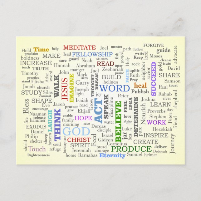 Cartão Postal Pensem nestas coisas (Frente)