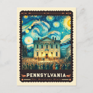 Cartão Postal Pensilvânia   Inspirado por Vincent Van Gogh