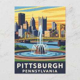 Cartão Postal Pensilvânia Pittsburgh Viagem