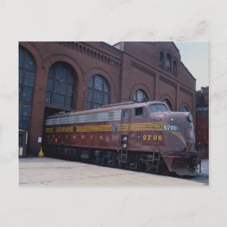 Cartão Postal Pensilvânia RR, EMD E-8 restaurado em Leitura, PA 