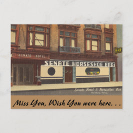 Cartão Postal Pensilvânia, Senado, Bar de ferradura, Harrisburg