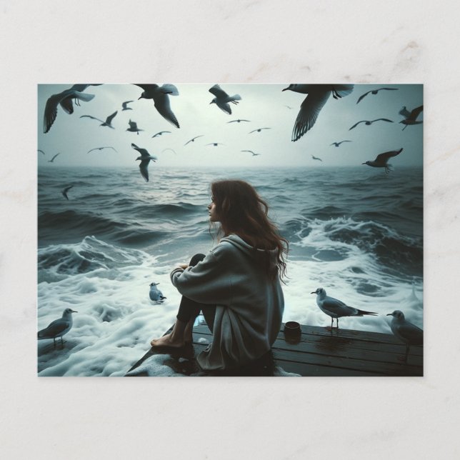 Cartão Postal Pensive (Frente)