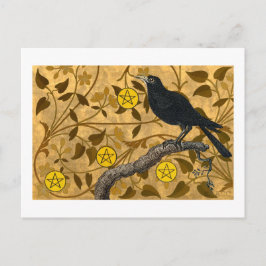 Cartão Postal Pentacle Raven