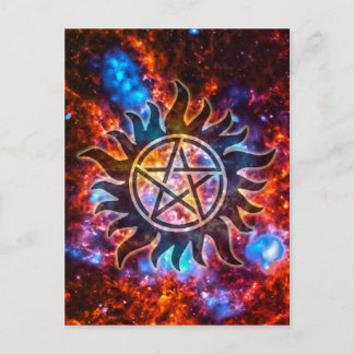 Cartão Postal Pentagrama cósmico