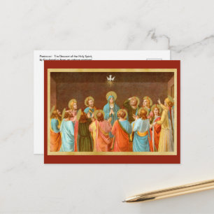 Cartão Postal Pentecostes: Descida do Espírito Santo (SB 01)