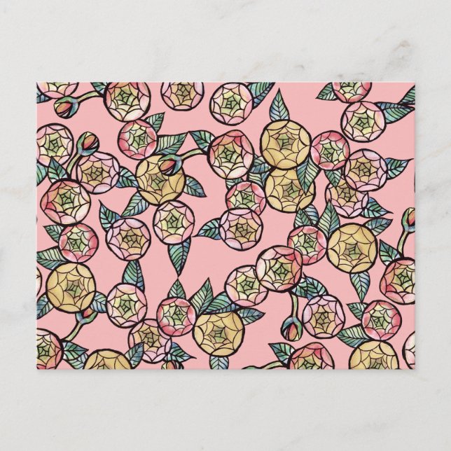 Cartão Postal Peônias (Frente)