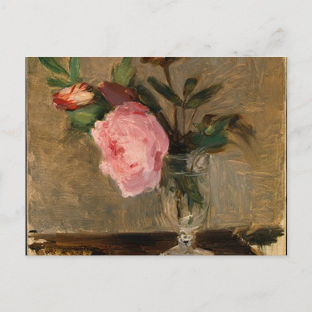 Cartão Postal Peonies Berthe Morisot Fine Art (Frente)