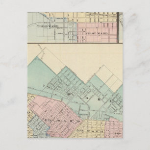 Cartão Postal Peoria, Oneida, Knoxville e Dallas