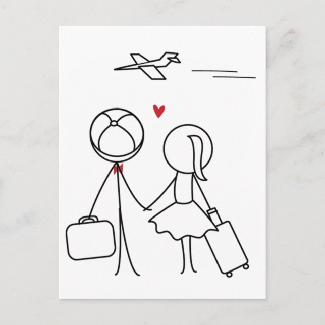 Cartão Postal Pepe e Lulu (Frente)