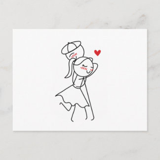 Cartão Postal Pepe e Lulu