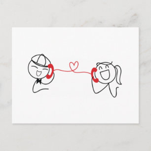 Cartão Postal Pepe e Lulu