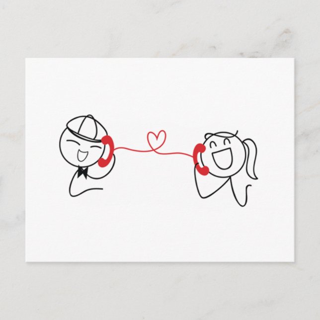 Cartão Postal Pepe e Lulu (Frente)