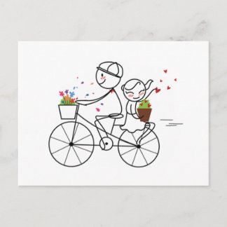 Cartão Postal Pepe e Lulu