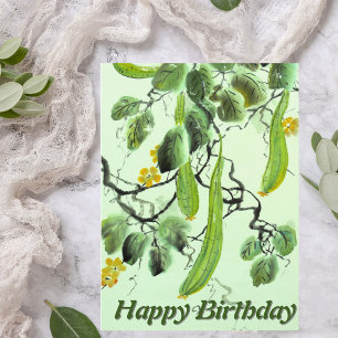 Cartão Postal pepino chinês