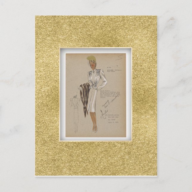 Cartão Postal Peplum Perky de Corpo Suave de Casaco Curto-Jaquet (Frente)