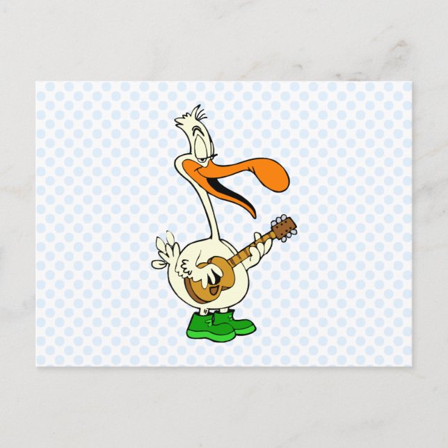 Cartão Postal Peppy Pelican (Frente)