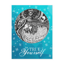 Pequena Correspondente | Cartão-postal Turquesa