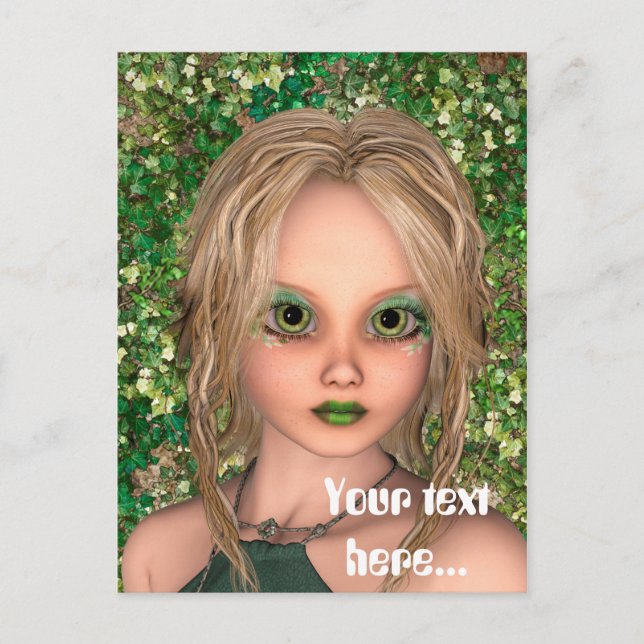 Cartão Postal Pequena Fada (Frente)