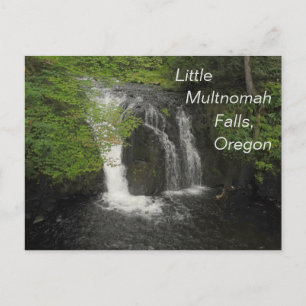 Cartão Postal Pequena Multnomah Falls Oregon Foto