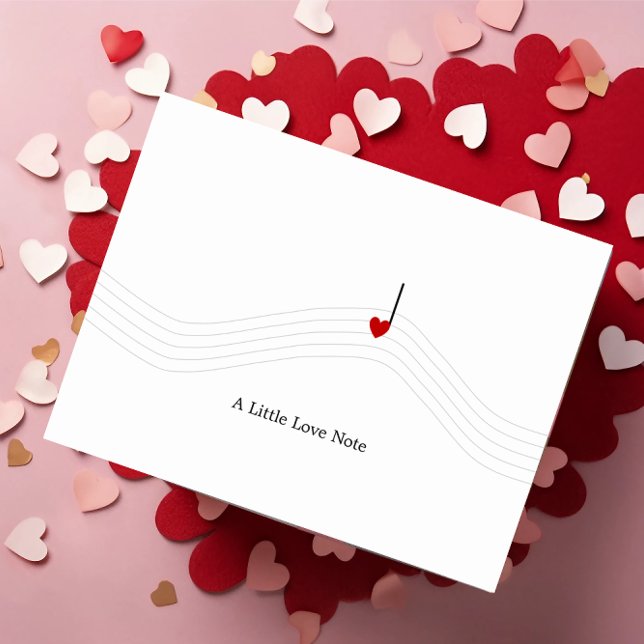 Cartão Postal Pequena Nota de Amor (Criador carregado)