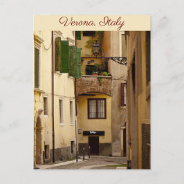 Cartão Postal Pequena rua lateral em Verona