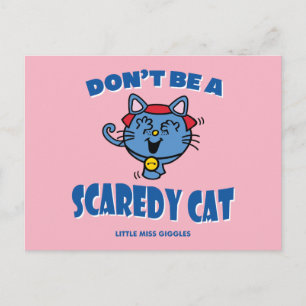 Cartão Postal Pequena Senhorita Giggles assustadora Gato Hallowe
