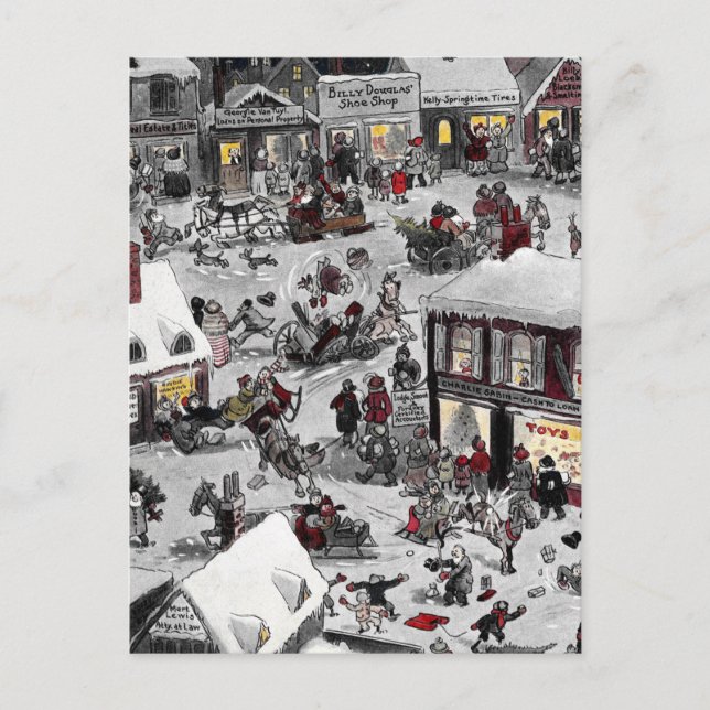 Cartão Postal Pequena Ventilação de Natal (Frente)