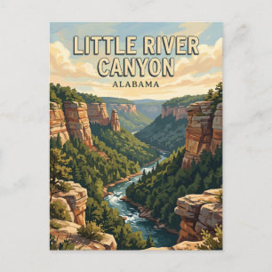 Cartão Postal Pequeno Canyon do Rio Alabama